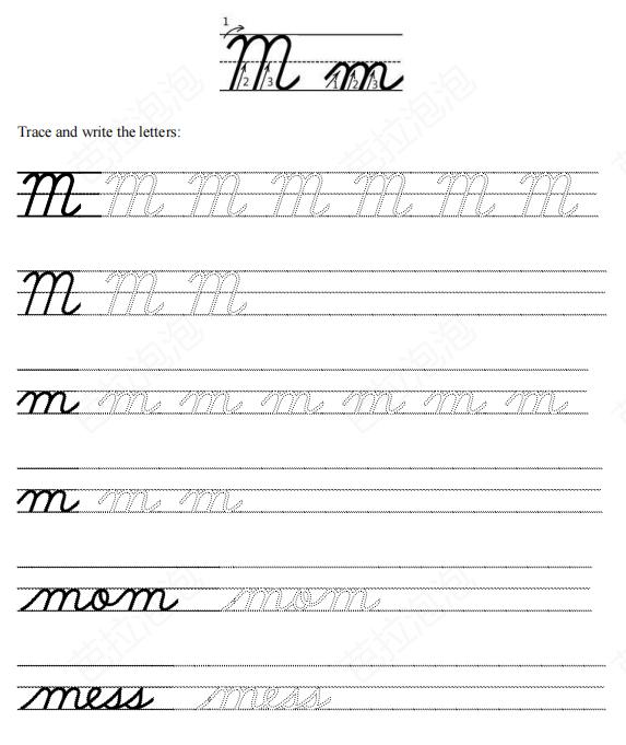 英文26字母连笔字帖,英语字母书法入门基础教程