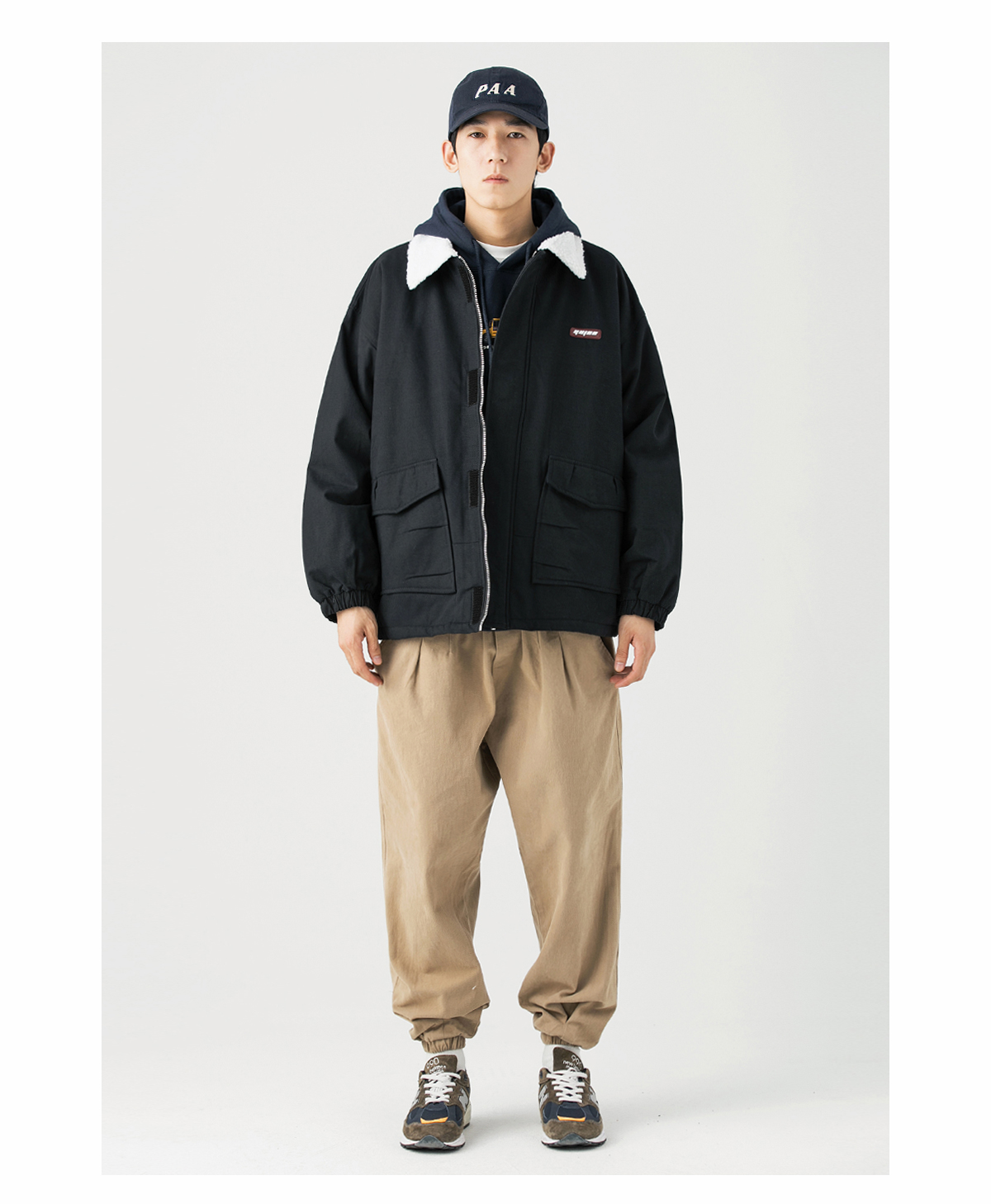 “上深下浅”的穿法，要避免头重脚轻