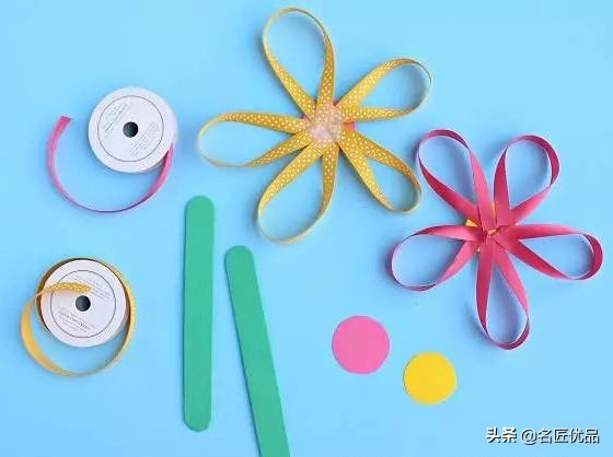 八折团花简单又漂亮教程,又简单又好看的美丽花手工彩纸