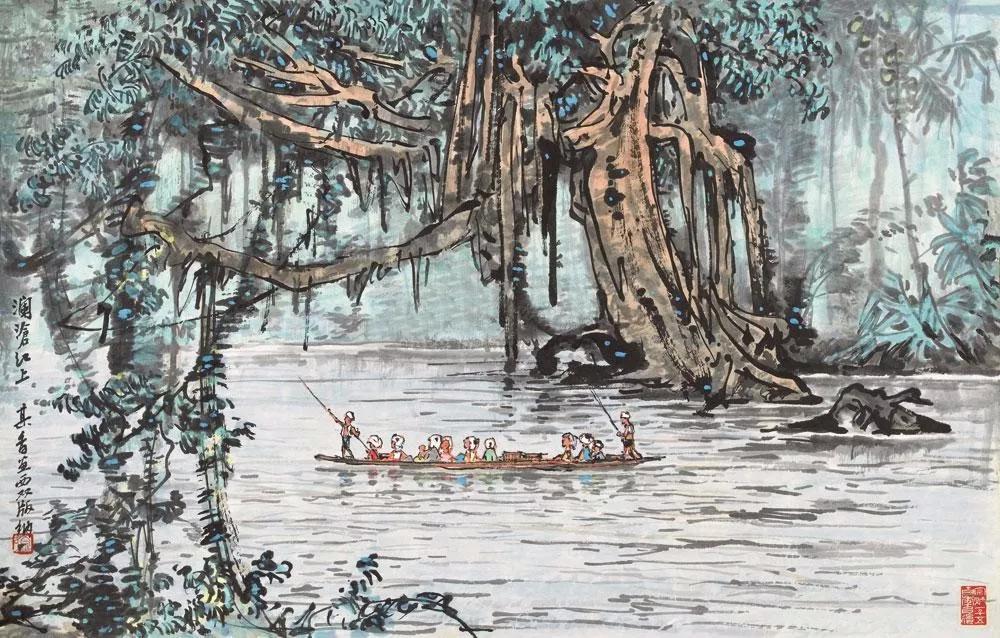 水墨画夜景欣赏,画夜景最好的中国画