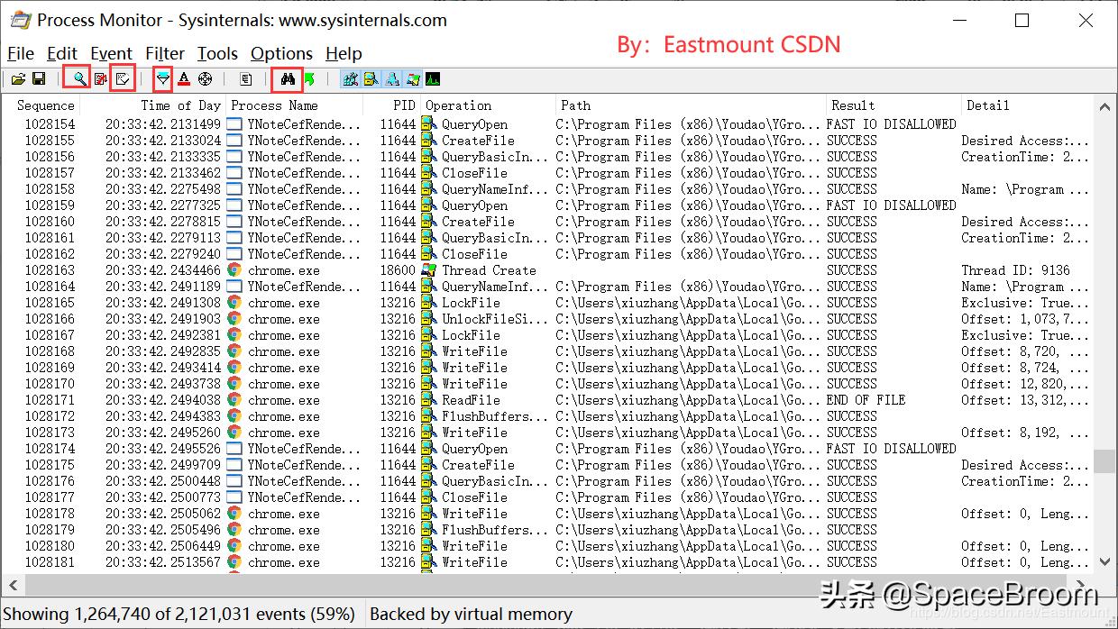 四十九，Procmon软件基本用法及文件进程、注册表查看