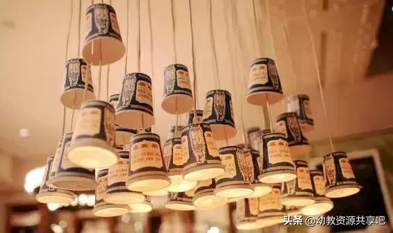 幼儿园环创教室吊饰简单又好看,幼儿园吊饰筷子纸杯环创简单好看