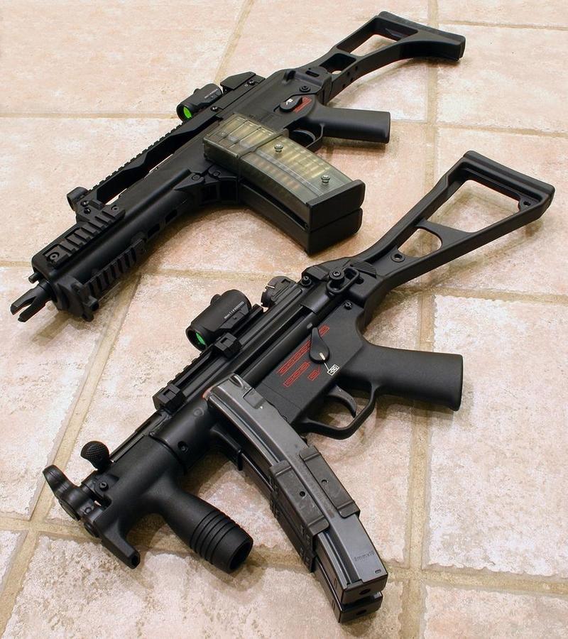 mp5冲锋枪0.45口径,现实中的mp5冲锋枪