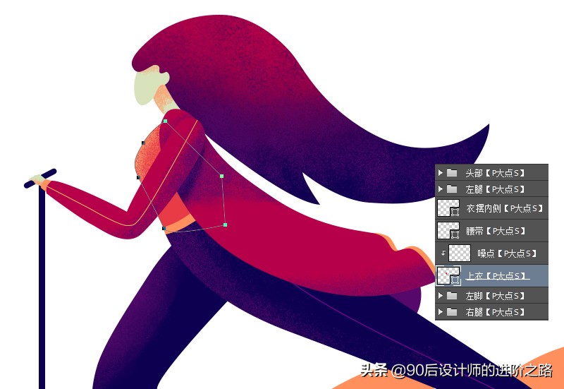 ps插画图标制作教程,ps制作动漫插画