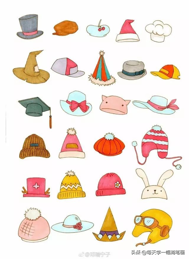 简笔画大全衣服类的,其他类简笔画大全