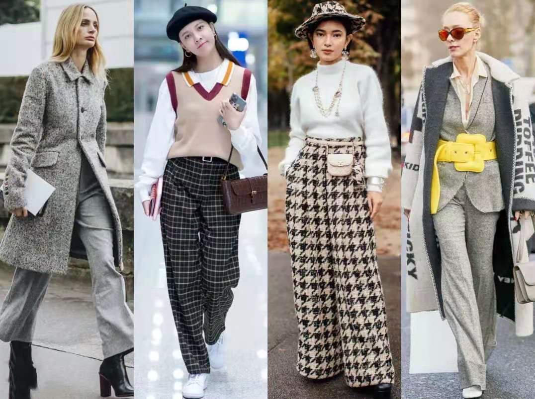 牛仔裤这样穿更好看回头率爆棚,直筒毛呢裤穿搭