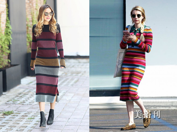 秋冬针织打底连衣裙高级感,长款针织连衣裙秋冬显瘦高端大气