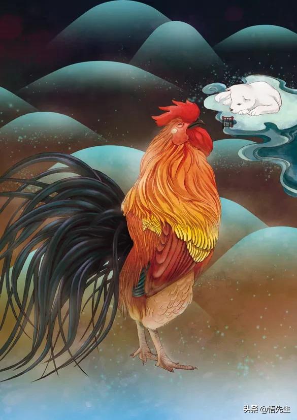 十二生肖接班图诗配画,又萌又暖,你喜欢自己的属相吗?