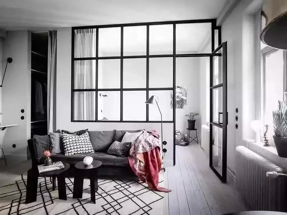 高颜值黑框玻璃,家装玻璃风格