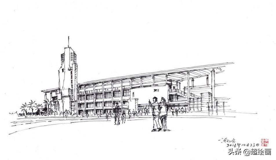 十大顶级钢笔画速写,钢笔速写100幅图片