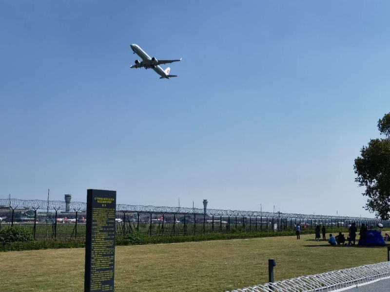双流空港花田看飞机降落最佳地点,双流空港花田飞机场