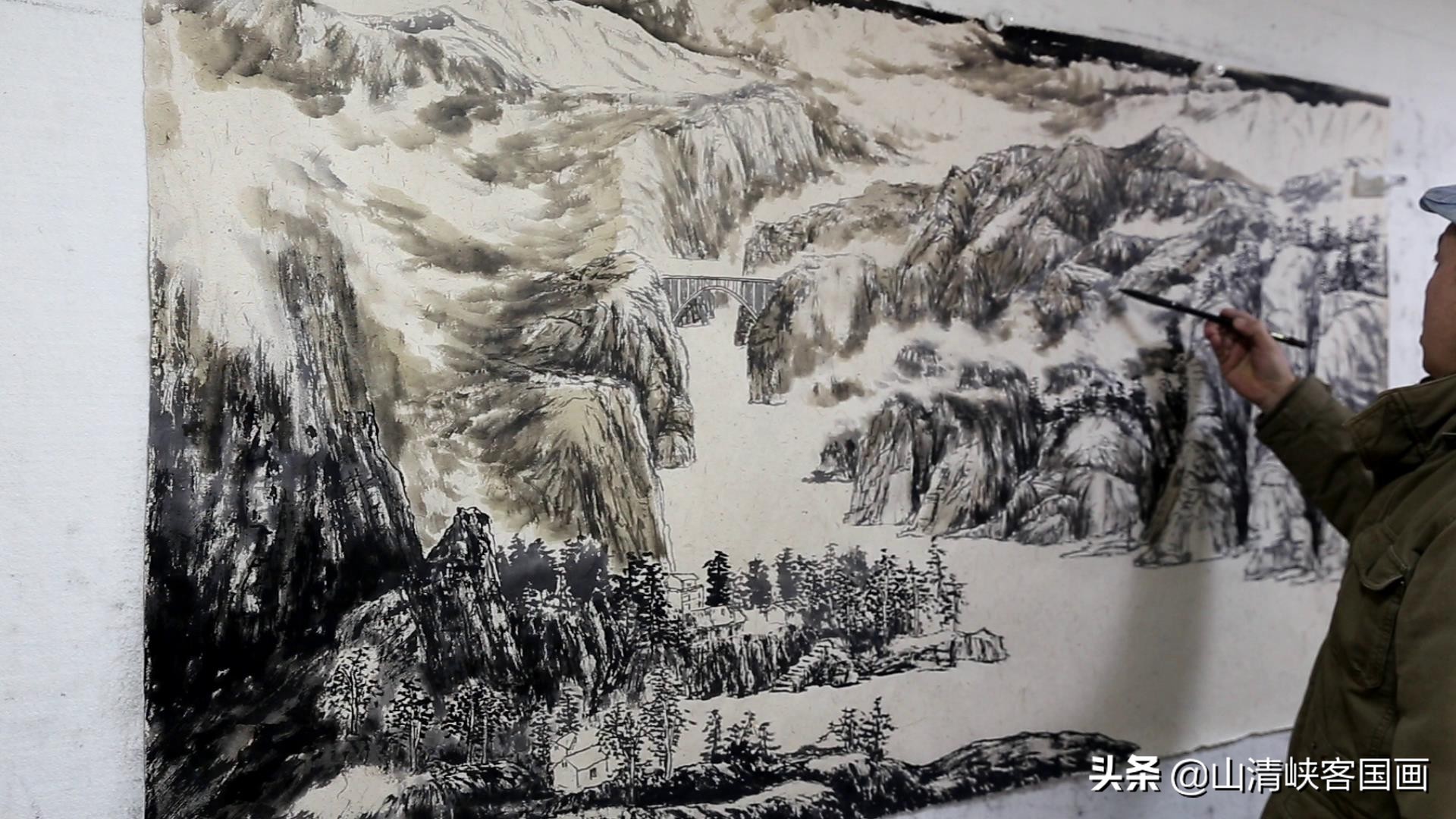 国画山水画树林怎么画,国画山水画图片高清大图