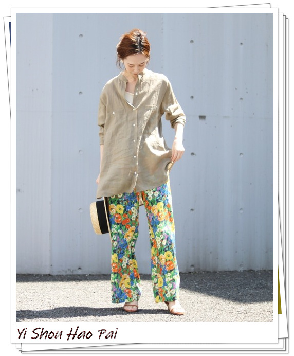 15种春季穿衣搭配图,印花上衣时尚穿搭