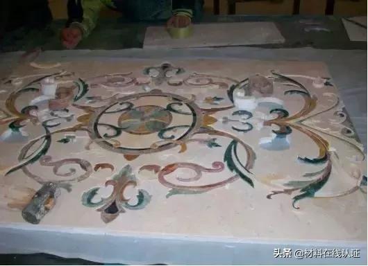 仿水刀和真水刀拼花的区别,设计师讲解水刀拼花效果