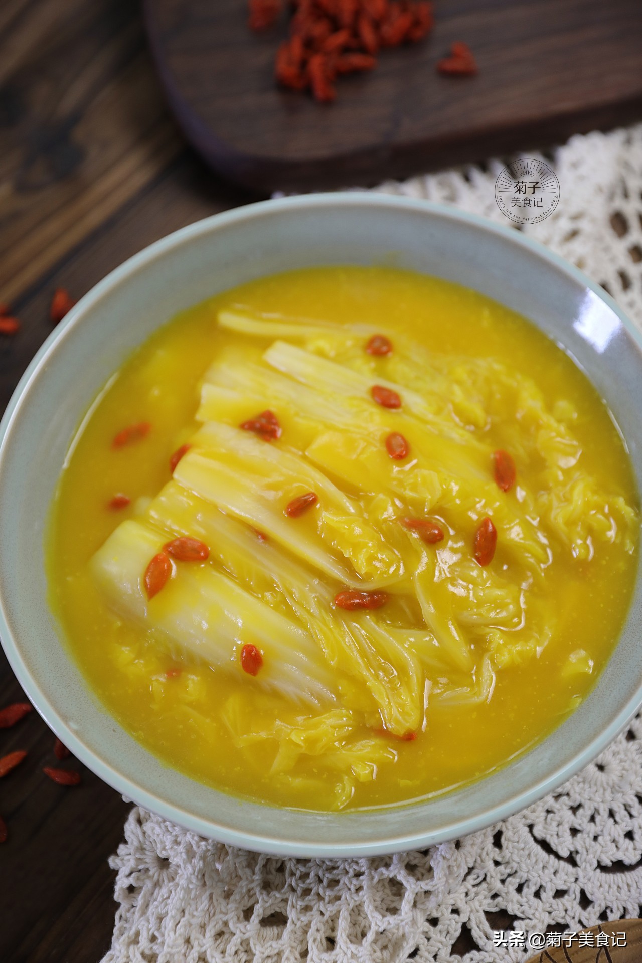 金汤娃娃菜家常菜,诱人美食高清图片