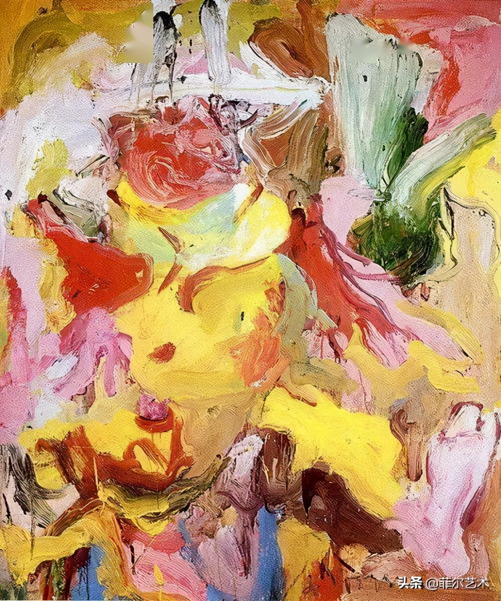 丹麦画家蒙森德风景油画作品欣赏,荷兰画家德库宁的油画作品无题