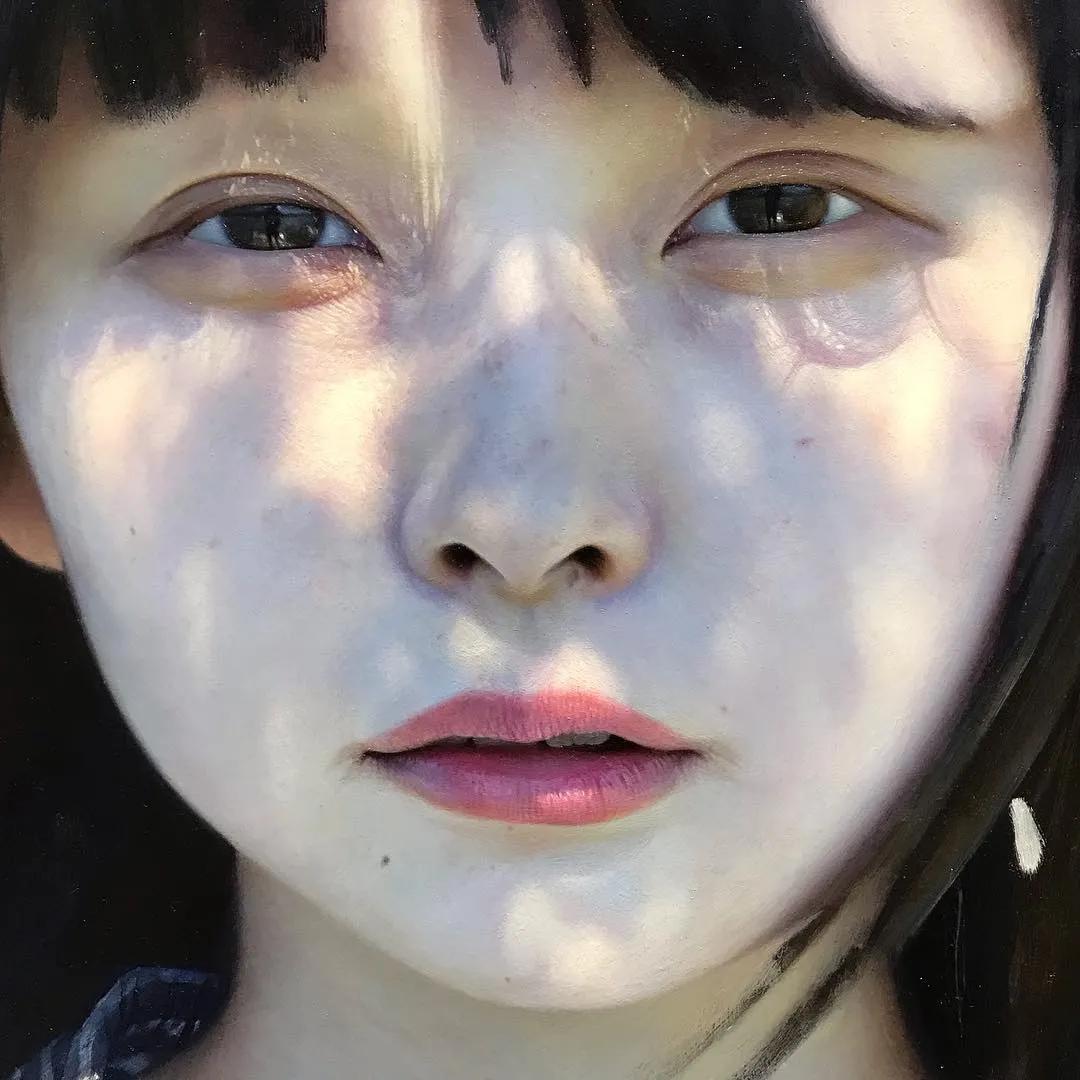 日本90后画家超写实绘画作品欣赏,日本画家画小清新少女