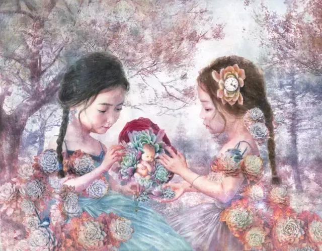 韩国多肉女孩,用绘画治愈无数人!