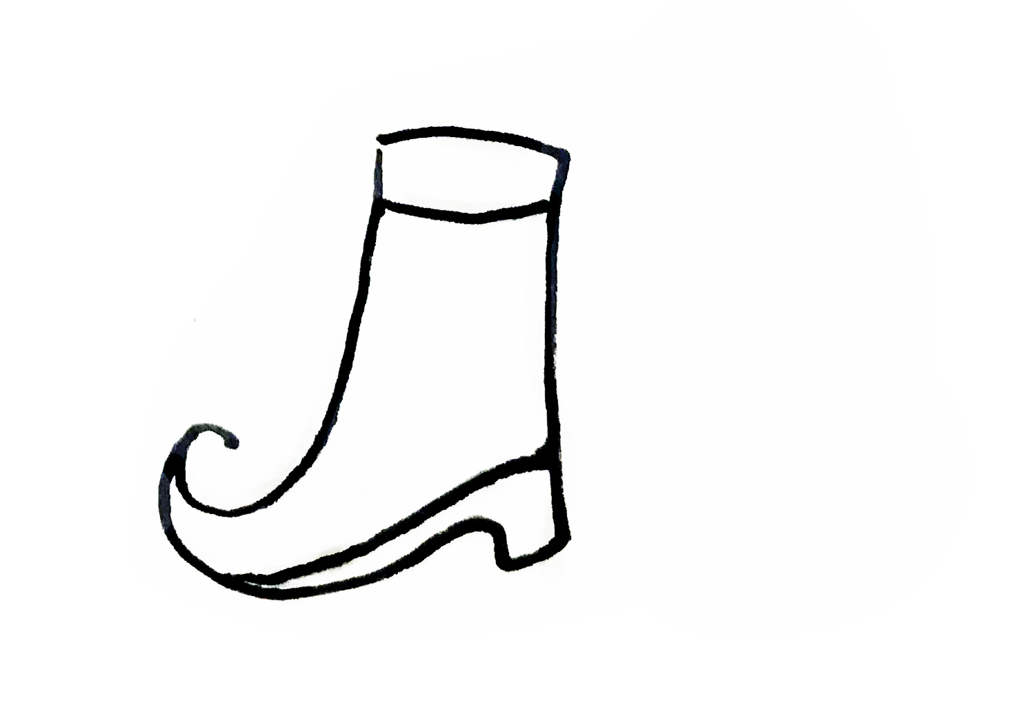 鞋简笔画又简单又漂亮,各种各样的鞋简笔画