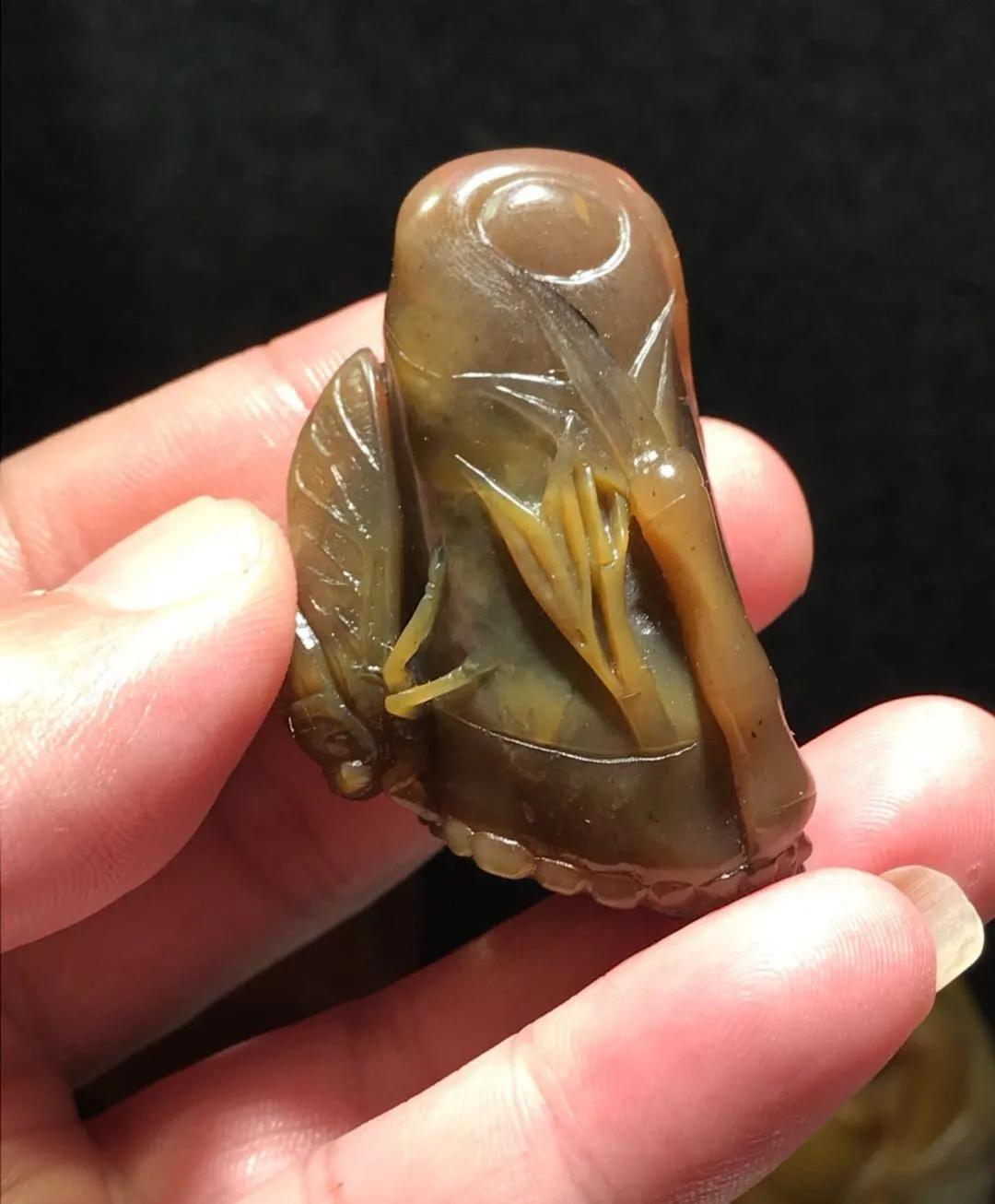 寿山田黄石图片,寿山黑田冻简介