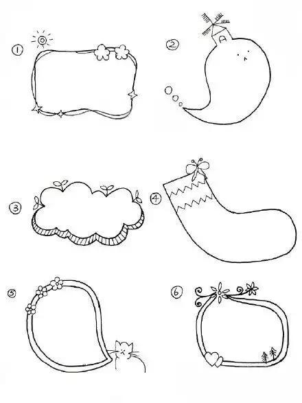 100个手帐可爱简单小图案边框,100个可爱小图案手帐本怎么做