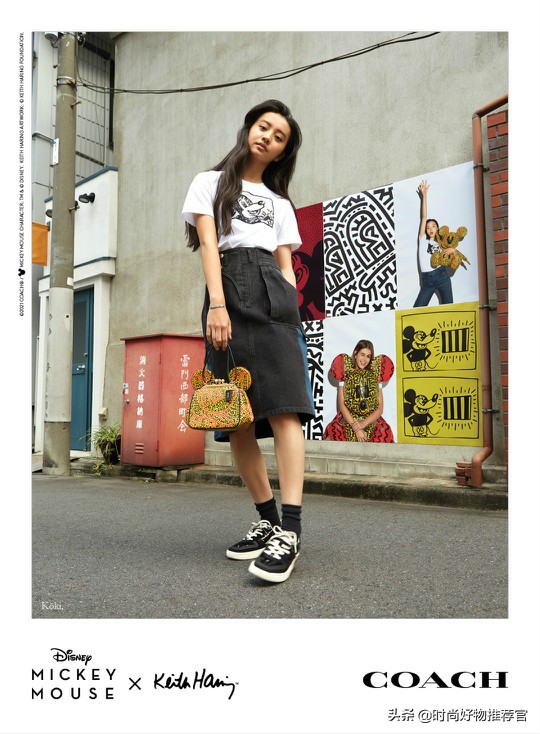 coach日记刺绣联名款,coachdisney联名包粉色