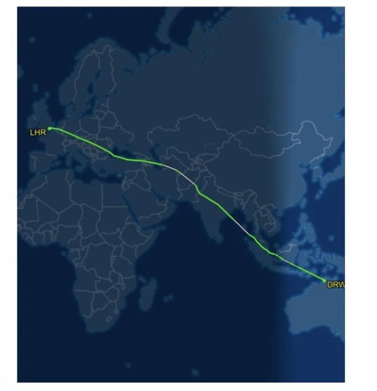 澳大利亚航空a380降落香港,澳大利亚航空a350-900