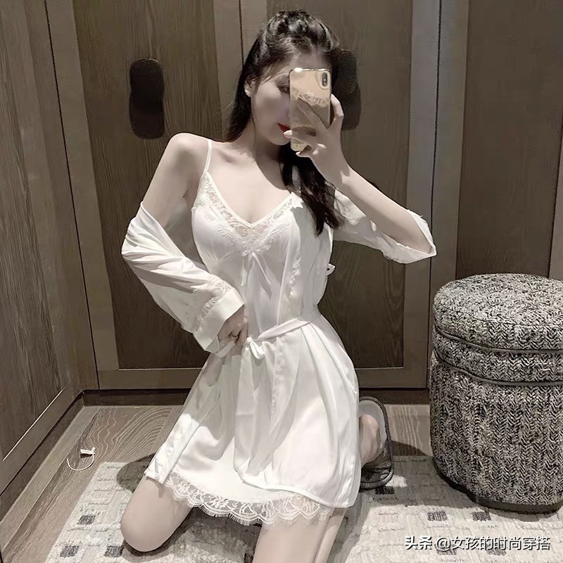 睡衣凉快冰丝睡衣,好看的夏季冰丝睡衣