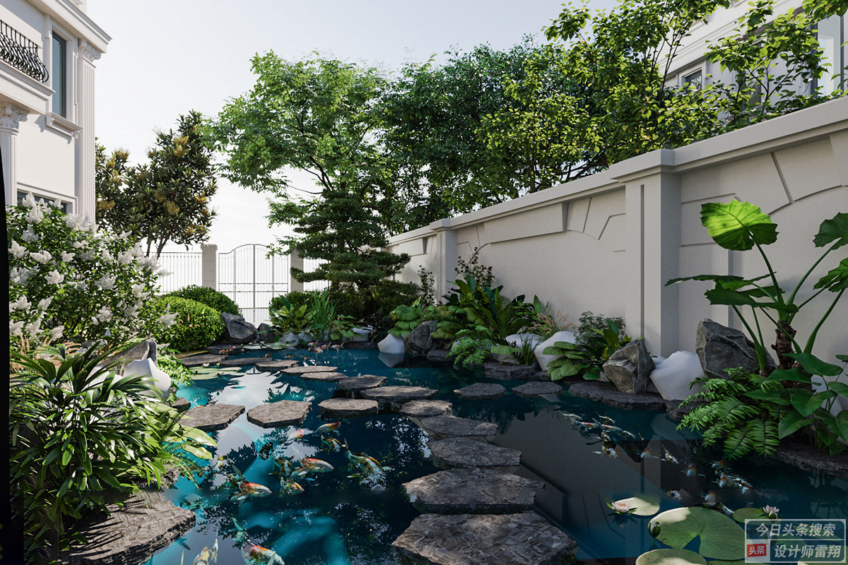 第五代住房空中庭院可停车,带停车位的小庭院设计效果图