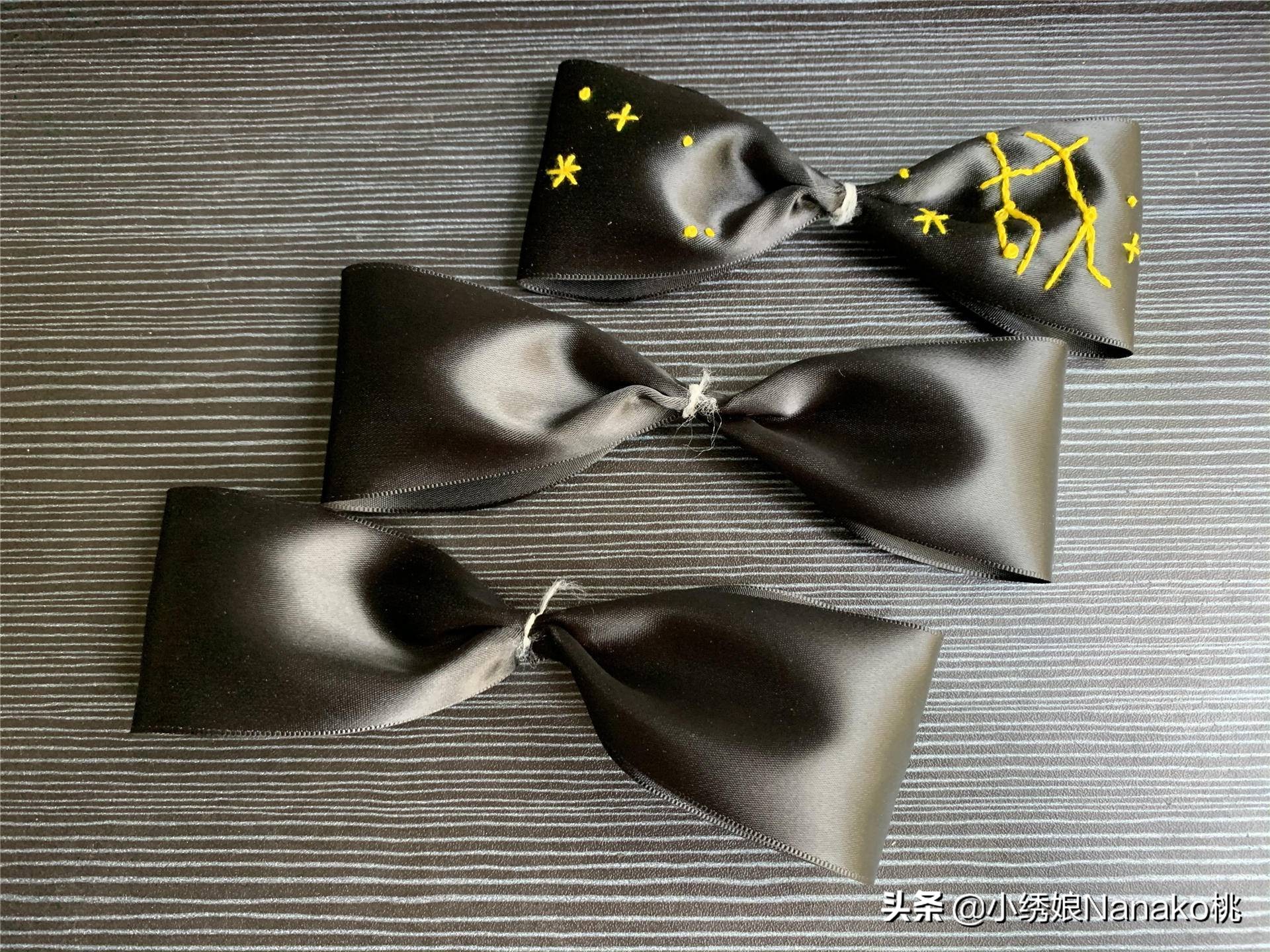 刺绣双鱼座星空教程简单,十二星座的手工发饰简单