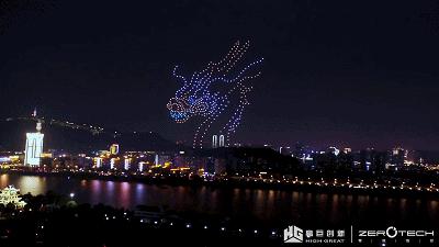 多台无人机简单编队表演,无人机编队表演演示动画