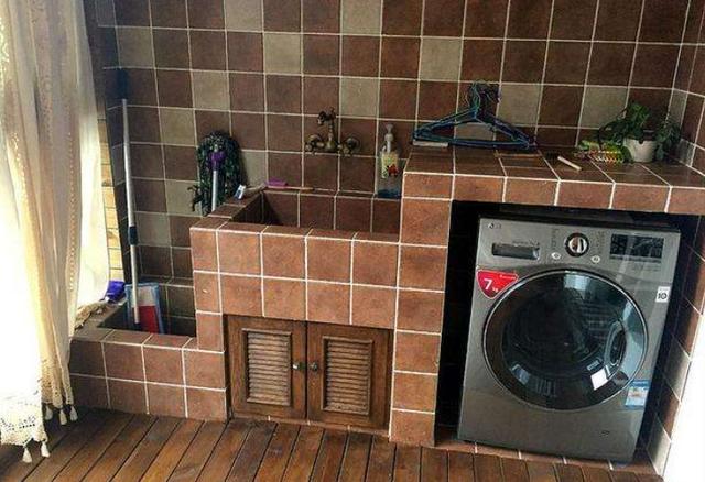 阳台洗衣机装修实用技巧,阳台洗衣机洗衣池怎么装
