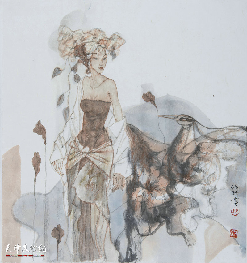 第五届中国当代工笔画大展,工笔人物画展