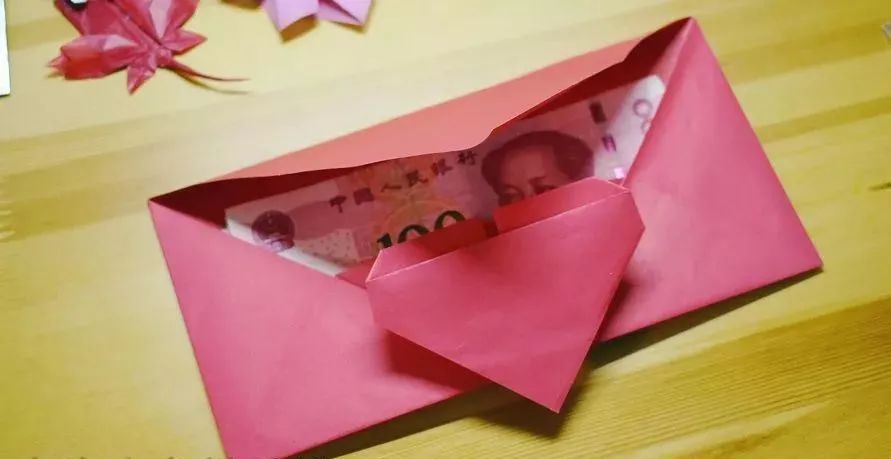 用长方形纸折新年红包,一张纸就可以折简单红包