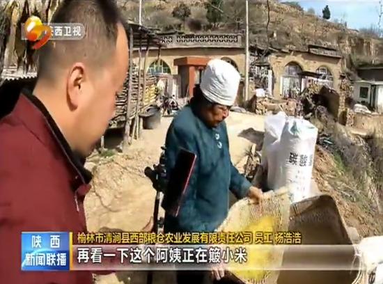清涧：一边碾米一边直播不出家门把钱挣