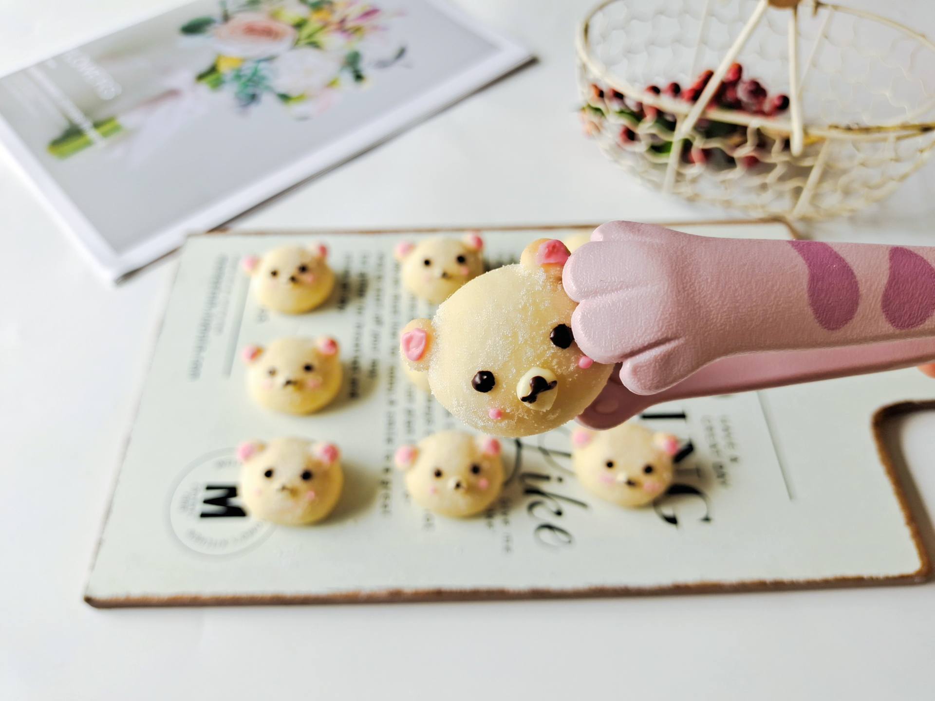 不需烤箱小熊饼干,不用黄油的小熊饼干