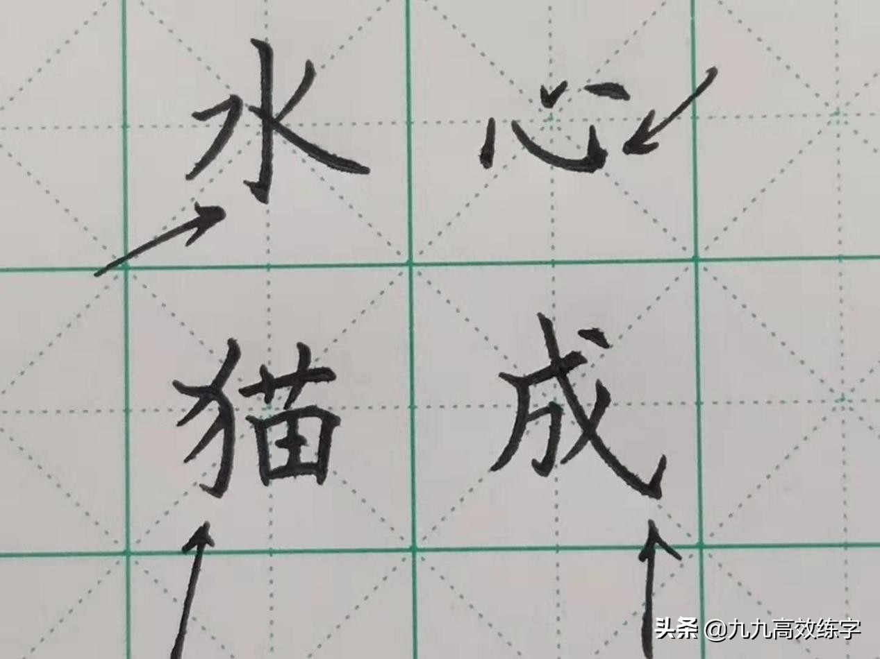 毛笔楷书笔画练字技巧入门基础,行书练字入门基础笔画
