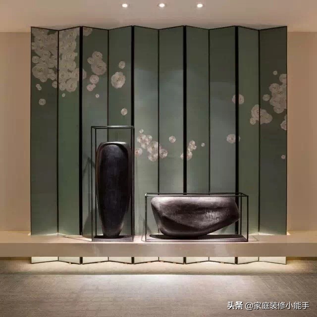 中式装修风格屏风,中式室内设计屏风