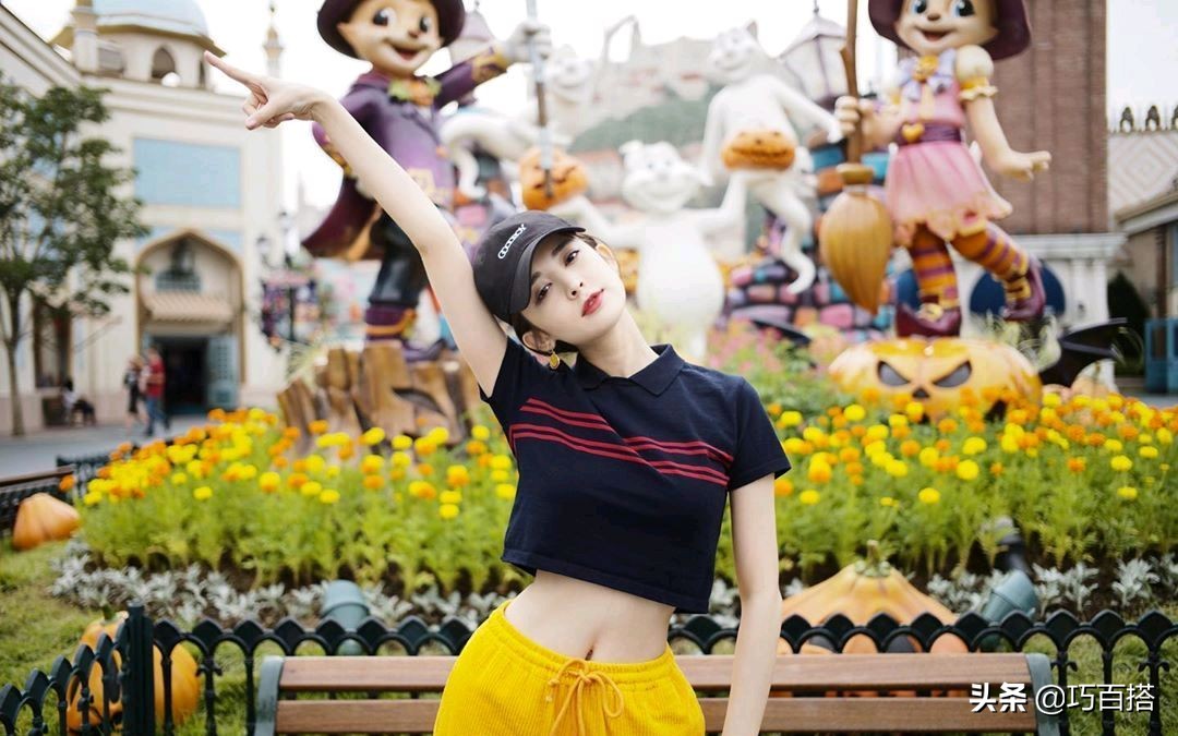 娜扎喜欢你我也是红裙蝴蝶结造型,娜扎同款蝴蝶结盘发