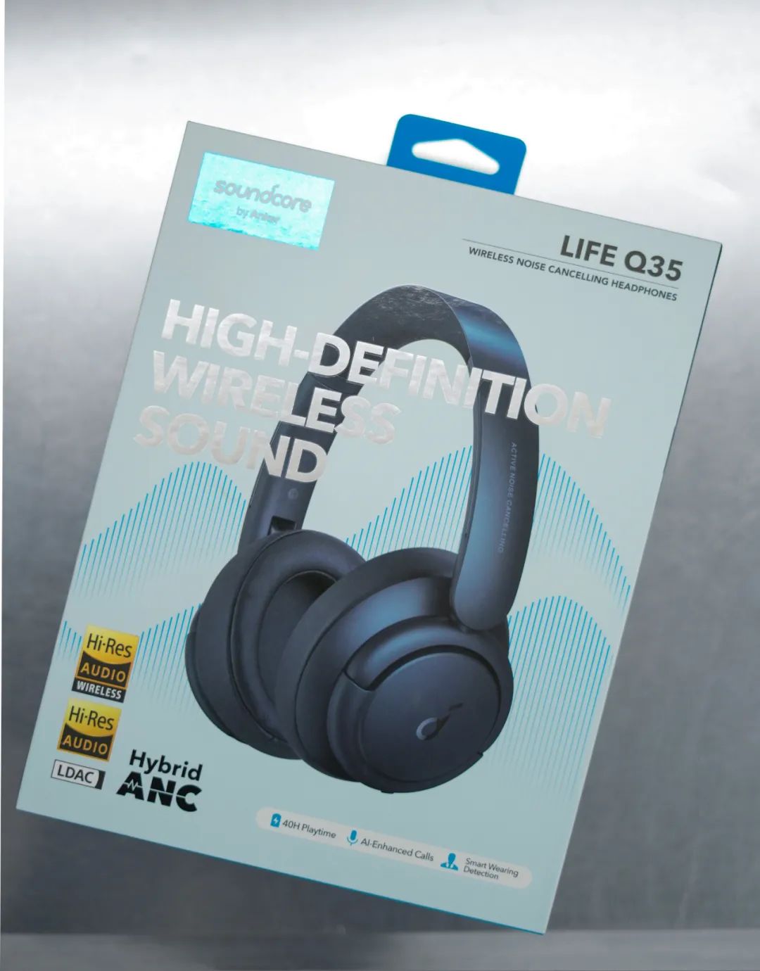 有印良品——Soundcore声阔LifeQ35头戴式无线降噪耳机