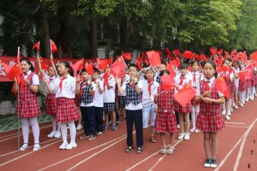 羊山新区第五小学升旗仪式,羊山实验小学开学典礼