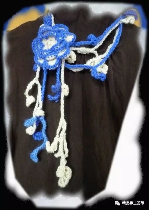 钩针毛衣链教程,手工编织毛衣链款式图