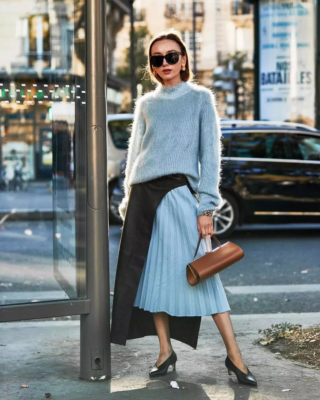 冬季百褶裙怎么选显瘦,长款百褶裙测评秋冬搭配