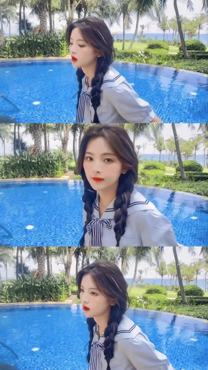 jk女团杨超越,jk杨超越同款