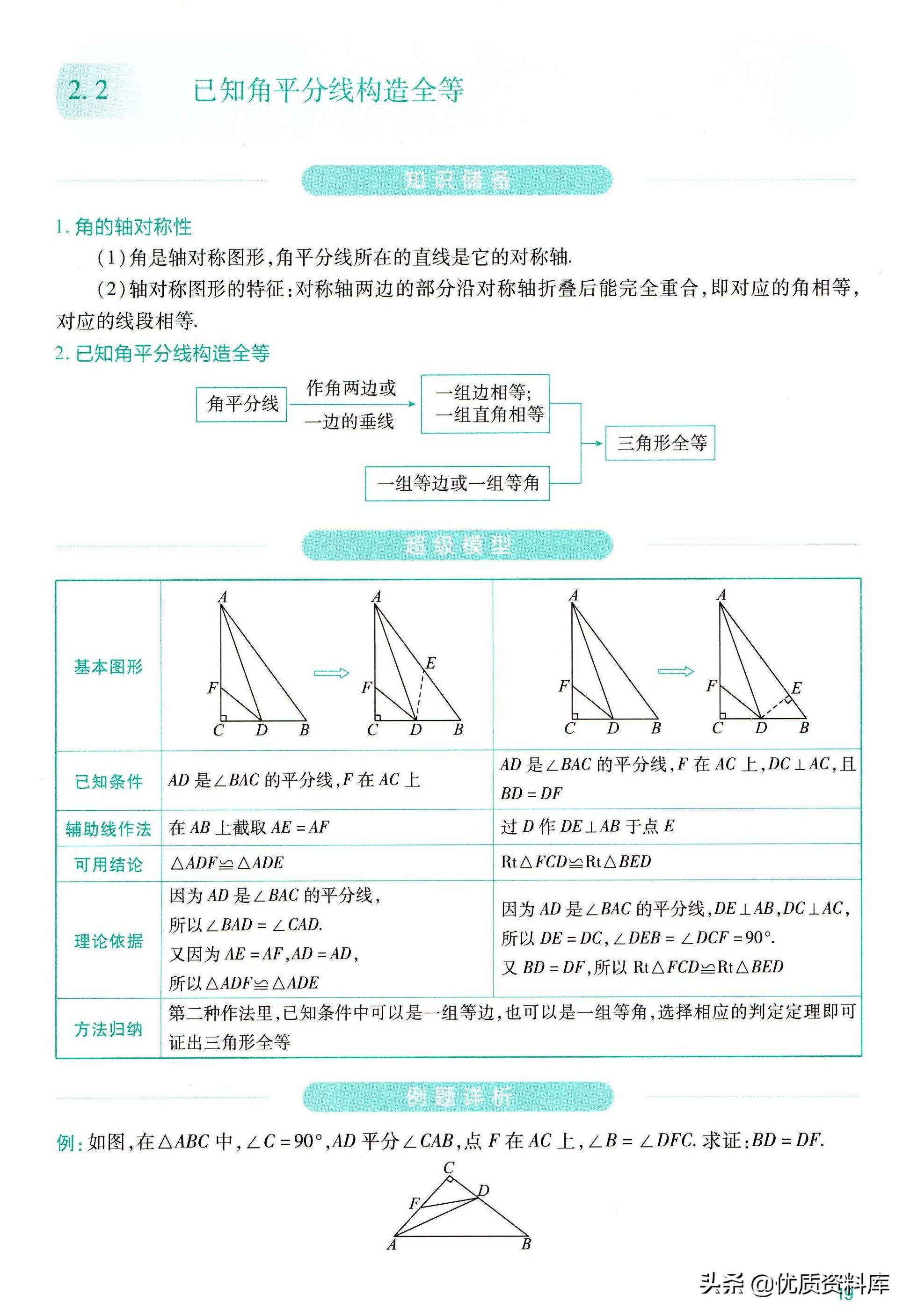 初中数学几何辅助线技巧大全干货,初中数学几何辅助线技巧讲解