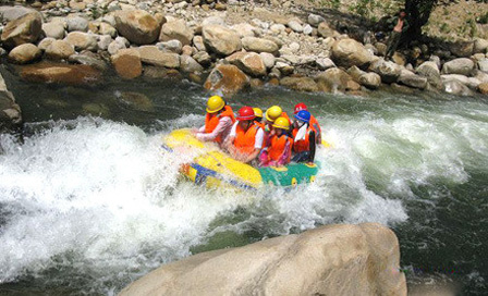 尧山免费玩水,尧山几个漂流区