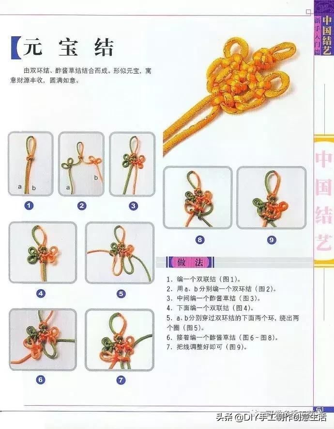中国结编绳的编法视频教程,中国结编绳简单编法步骤