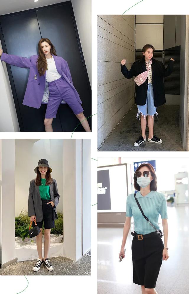 梨形身材高腰中腿裤,爸爸裤子直筒小个子