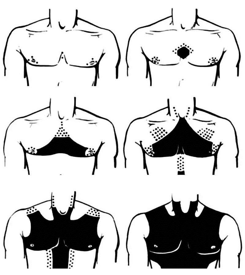 胸毛:男女观点差异最大的毛发部位