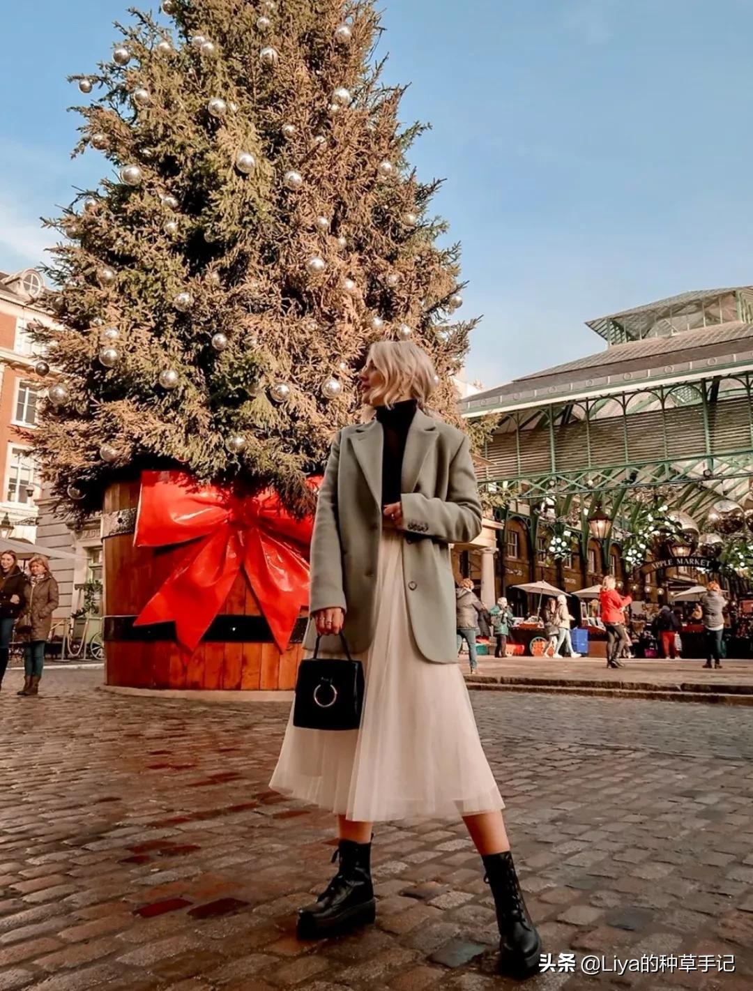 半裙+外套,连衣裙+外套=今春王炸组合